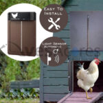 Porta automática para galinheiros e outros.