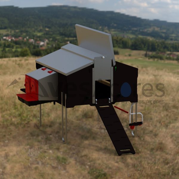 Caravana de Frango 1x1,2 m Free-Range sem kit de rodas