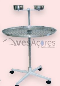 Poleiro para papagaios/ outros com rodas  70x145cm