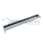 Comedouro galvanizado para pintinhos com grelha de arame 50 cm
