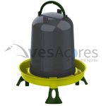 Bebedouro ecológico reciclado para aves, 8 litros, com pés.