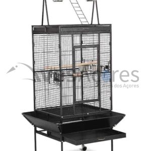 Gaiola C/ Rodas e Poleiros / pássaros 83x78x167cm Espaço, Conforto e Segurança para o seu Pássaro