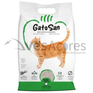 Areia de bentonita GatoSan (maçã) (10 l)