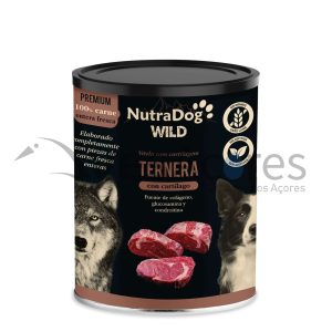 Ração NutraDog WILD PREMIUM Carne Bovina com Cartilagem em Lata para Cães (400g)