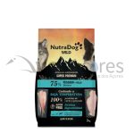 NutraDog WILD Alimento Semiúmido para Cães Adultos, Peixe e Frango 75%